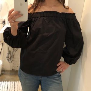J crew off the shoulder cotton top